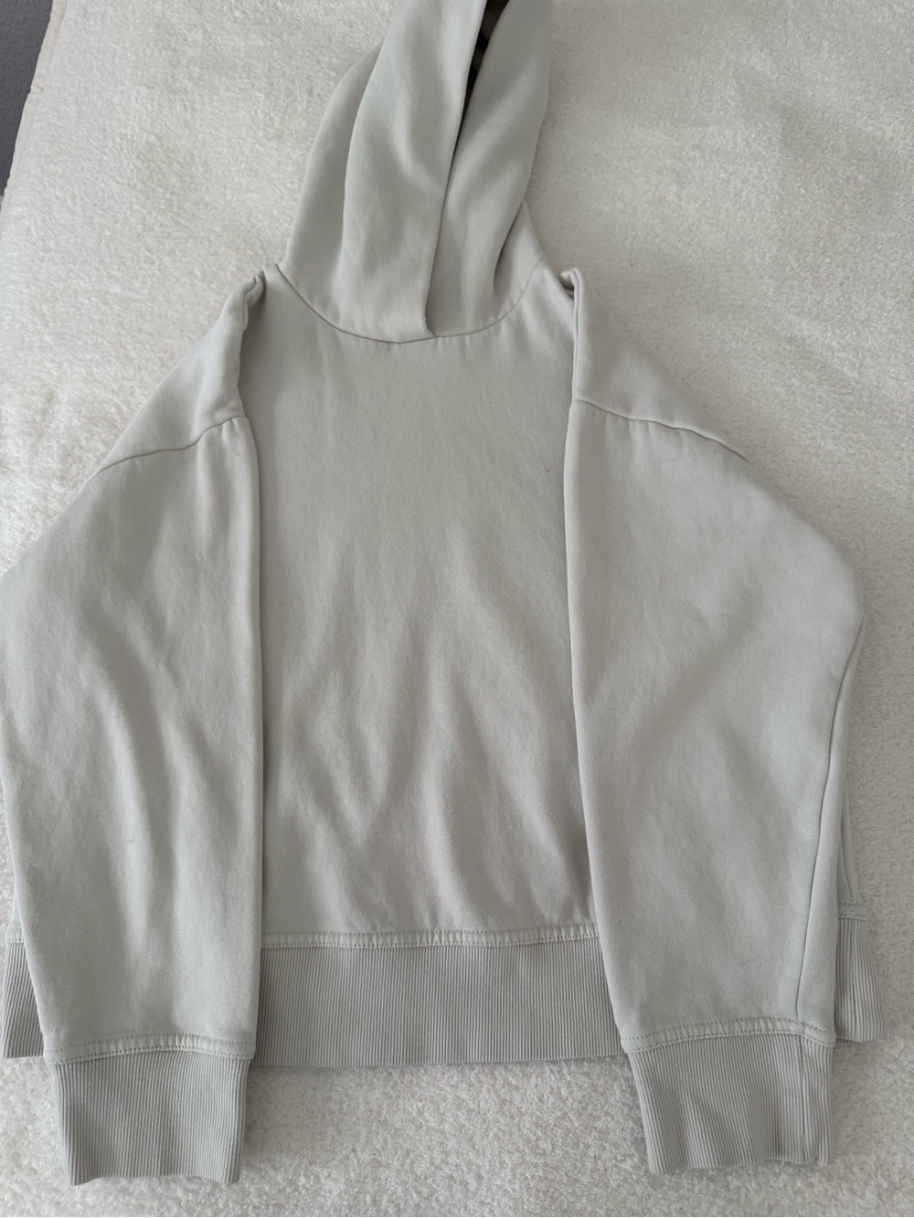 Zara Light Gray Hooded Sweatshirt